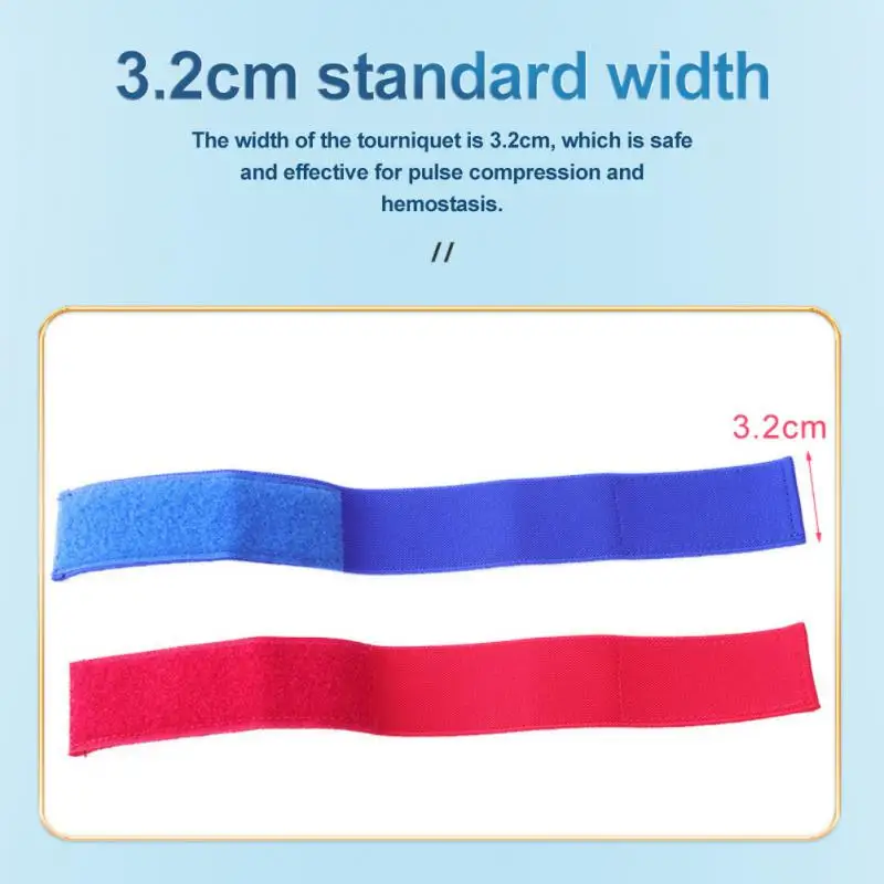 1PCS Medical Tourniquet Outdoor Elastic Dialysis Hemostatic Bandage Pulse Compression Band Tactical First Aid Kit Hemostatic Ban