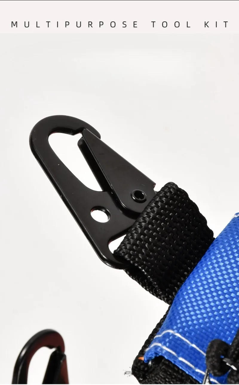Transparente Werkzeugtasche, wasserdichte PVC-Aufbewahrungstasche, antistatische Werkzeugtasche mit Reißverschluss und Karabiner-Organizer für Schraubendreher und Steckschlüssel – Detail 7