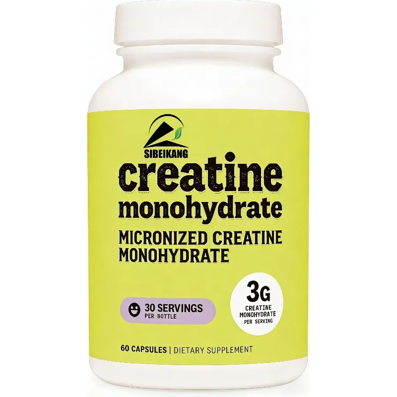 Creatine Monohydrate Capsules (3000 Mg) 60 Capsules