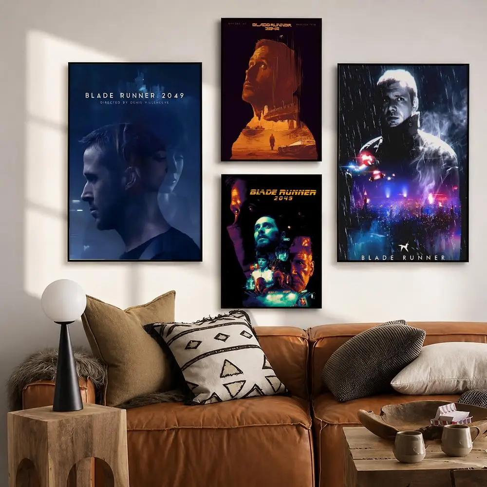 New Entertainment B-Blade RunnerS Poster Vintage Retro Anime Poster Stickers Peel and Stick Wall Art Home Decor