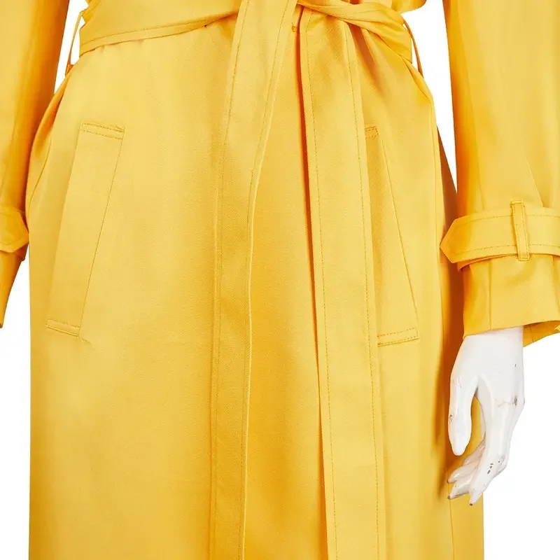 FC62024 Filmstof Kostuum Vermomming Elizabeth Cosplay Fantasie Gele Lange Jas Kleding Volwassen Vrouwen Rollenspel Fantasia @FC8!