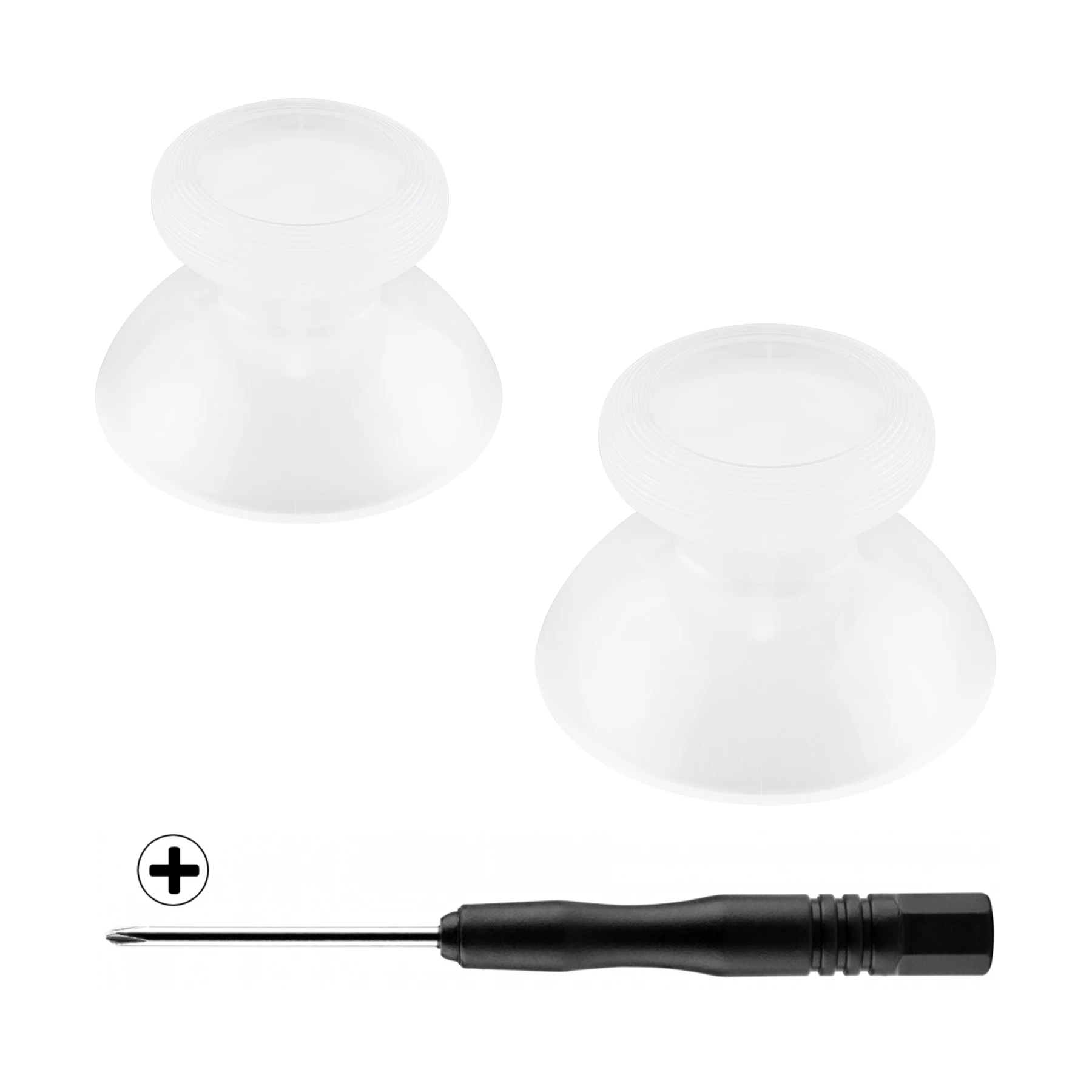 

eXtremeRate Transparent Clear Replacement 3D Joystick Analog Thumbsticks with Screwdriver for NS Switch Pro Controller