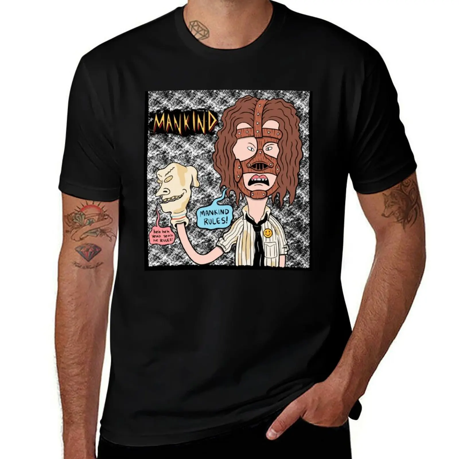 Mick Foley T-Shirt Light Athletic Short Sleeve Tee Shirt T-Shirt