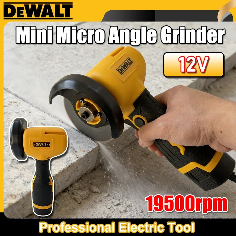 

Бесщеточная мини-угловая шлифовальная машина Dewalt 12В с перезаряжаемой литиевой батареей, беспроводная полировальная машина для алмазной резки, 12В
