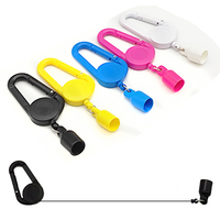 10Pcs Silicone Lighter Holder Retractable With Keychain Protective Lighter Holder Leash Clip Tobacco Herb Smoking Accessories