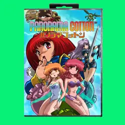 Panorama Cotton Game Cartridge 16bit MD Game Card With JP Cover Retail Box For Sega Mega Drive