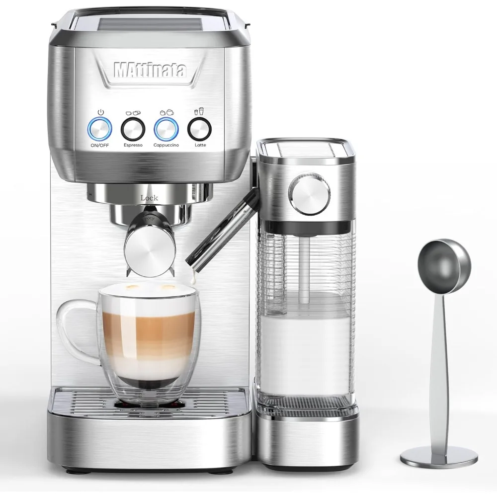 Espresso Machine, 20 Bar Cappuccino Machines for Home, Latte Machine with Automatic Milk Frother, Coffee Maker