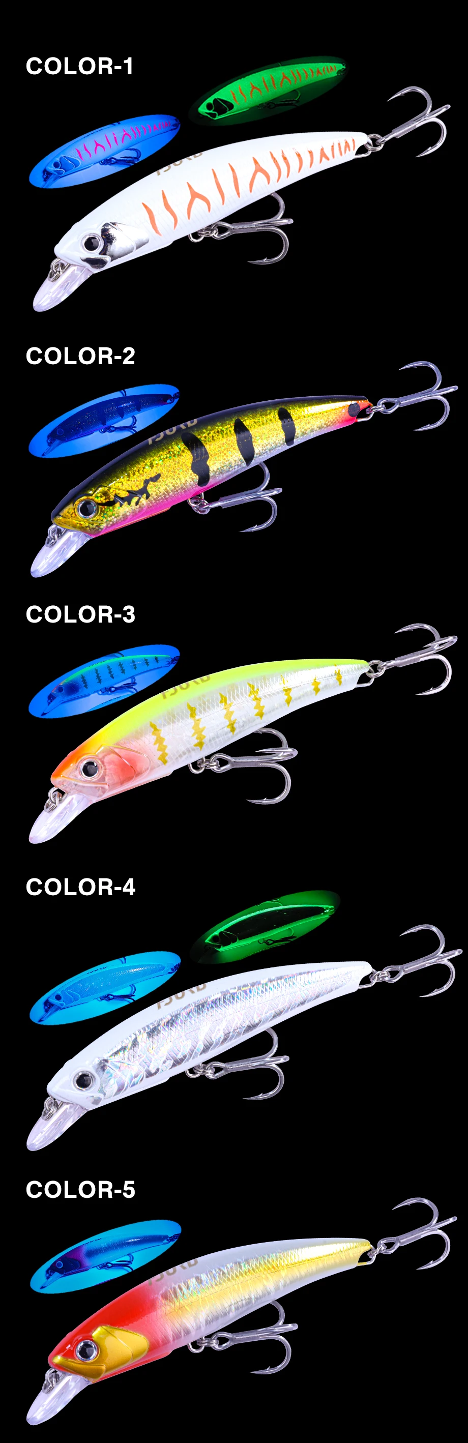 FJORD 120mm 36g 140mm 37g Topwater-Angelköder Schwimmend UV-Effekt Integrierter Stahlrahmen Künstliche Köder Angelzubehör – Detail 8