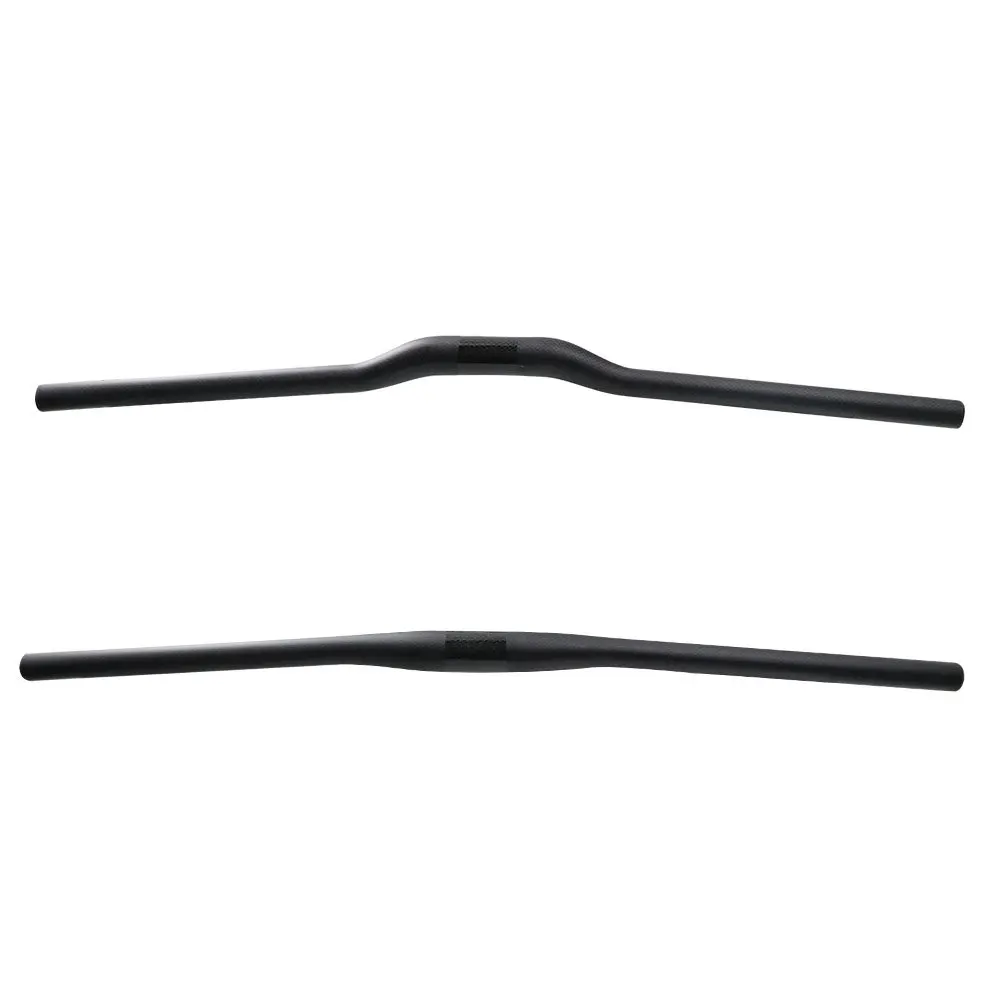 Ausverkauf – Vollcarbon 3K glänzend schwarz Bar Fahrradlenker MTB Mountainbike Flach-/Rise-Lenker 660 mm