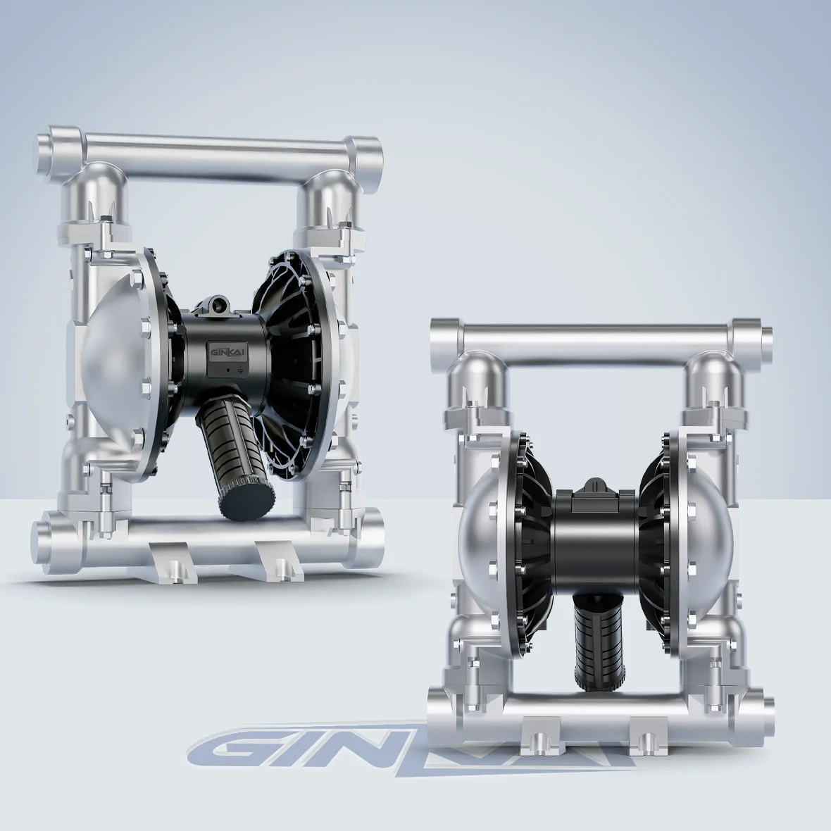 Air Operated Diaphragm Pump Membran Bomba De Diafragma Chemical Transfer Electric Pump Stainless Steel Diaphragm Air AODD Pump