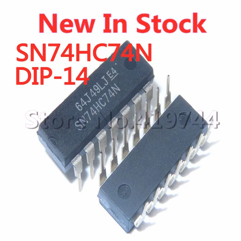 5PCS/LOT SN74HC74N   SN74HC74 74HC74N  DIP-14 In Stock NEW original IC