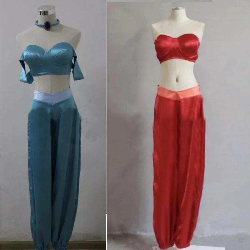 

Аниме Аладдин Жасмин костюмы для косплея Хэллоуин праздничная одежда на заказ