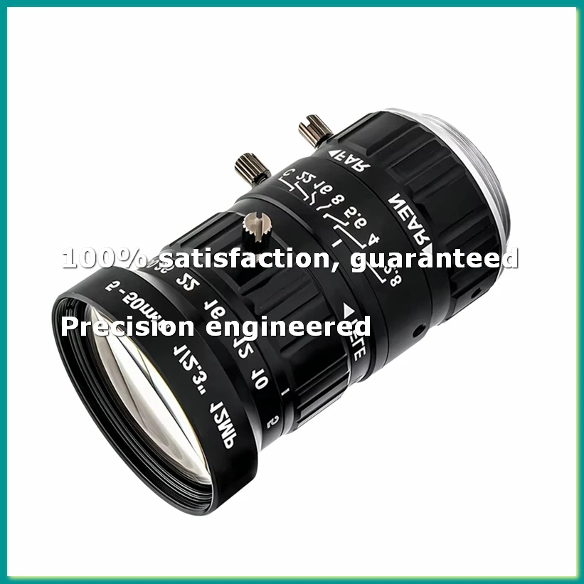 5-50mm Camera Lens Telescope Zoom 1/2.3Inch HD 12Megapixel C Mount Varifocal Lens Professional Industrial Camera Lens-A86Z