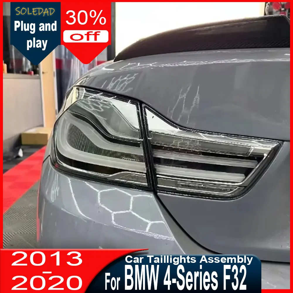 

Car taillight For BMW 4 Series M4 2013-2020 Clear Lens Tail Light LED Turn Brake DRL Lamp GTS F32 F33 F36 F82 F83
