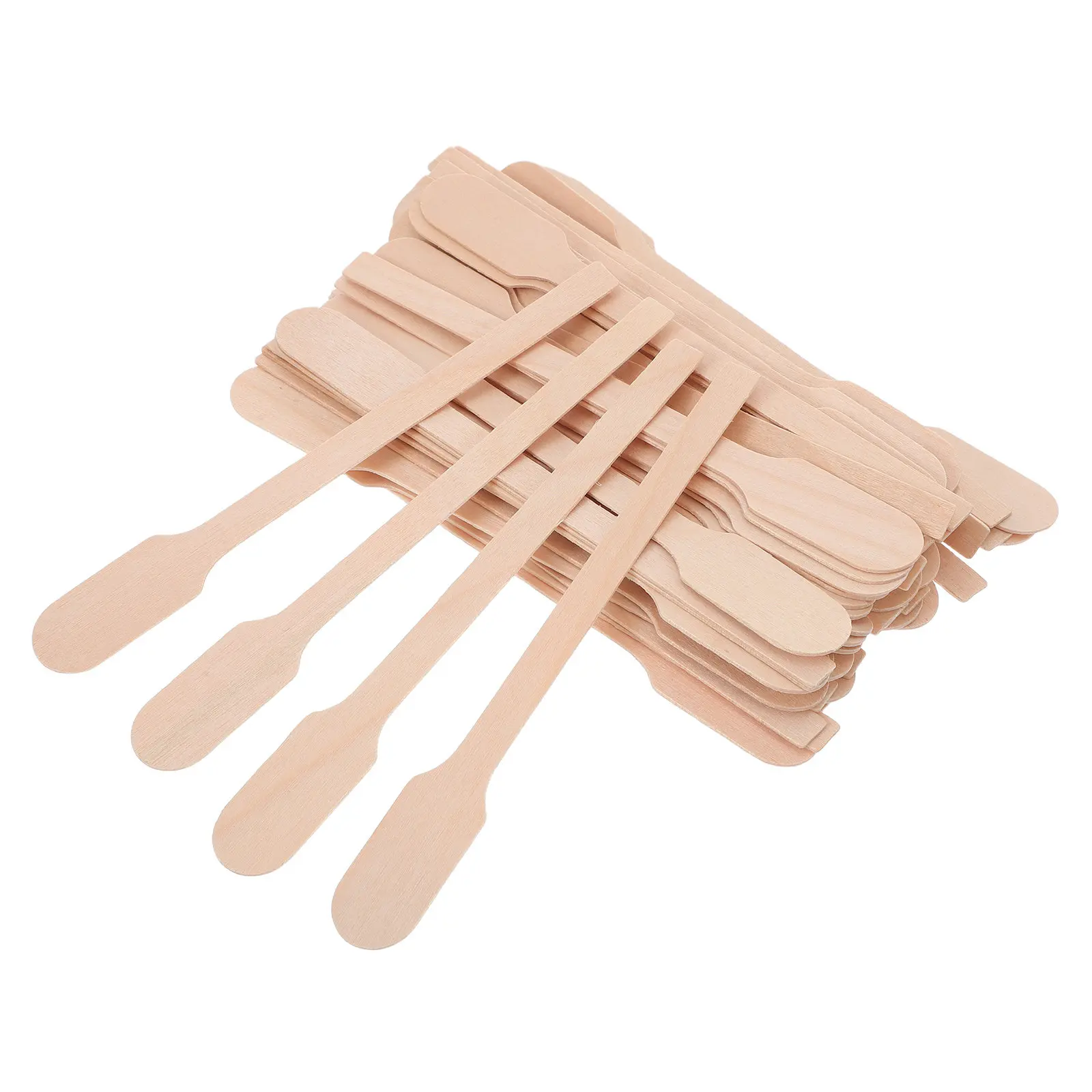 200Pcs Wooden Paint Stirring Sticks 5 Inch Flat Ergonomic Design for Resin Epoxy Pigment Mixing DIY Crafts Artist Studio - view 3