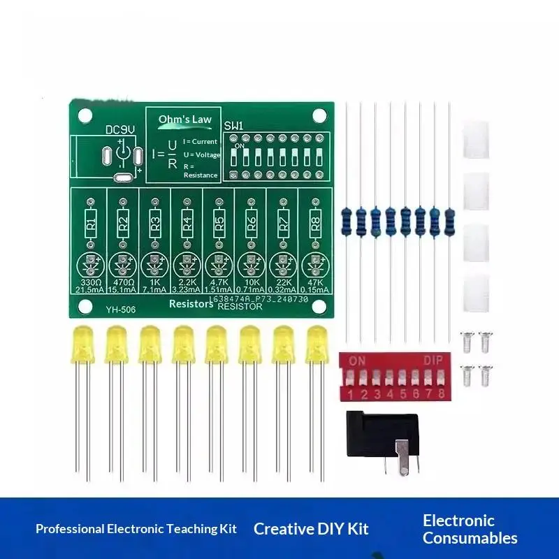 NEW DIY Soldering Practice Kit LED Current Test  Electronic Manufacturing DIY Parts Experiment Training Teaching Kit