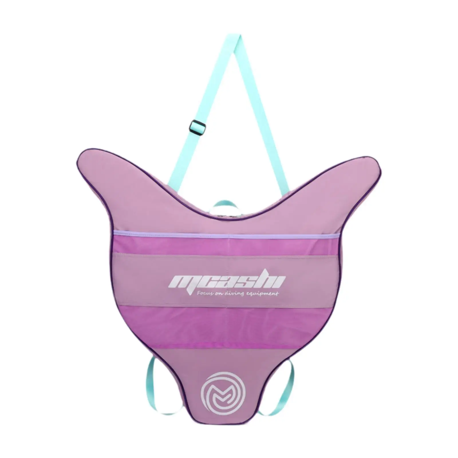 Mermaid Monofin Backpack Waterproof Mesh Bag Beach Sport Equipment Holder for Freediving Pool