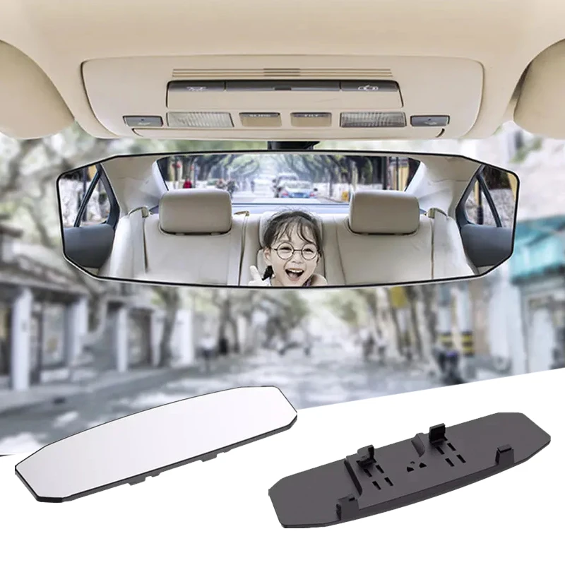 Car Baby Mirrors Interior Mirror Wide Angle Panoramic Anti Glare Reverse Parking Accessories Rear View Convex Mirror