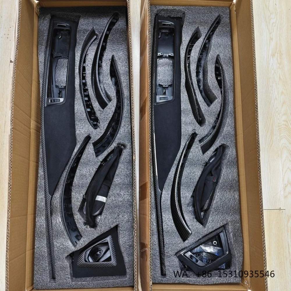 10pcs LHD Carbon Fiber Interior Decorative Trim Panel for BMW 3GT M3 M4 F30 F32 F33 F34 F35 F36 F80 F82 F83