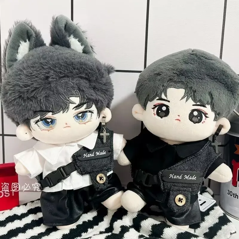 20cm cotton doll 'Cool and stylish shirt, Vest and headband Set' no-attribute humanoid doll costume change