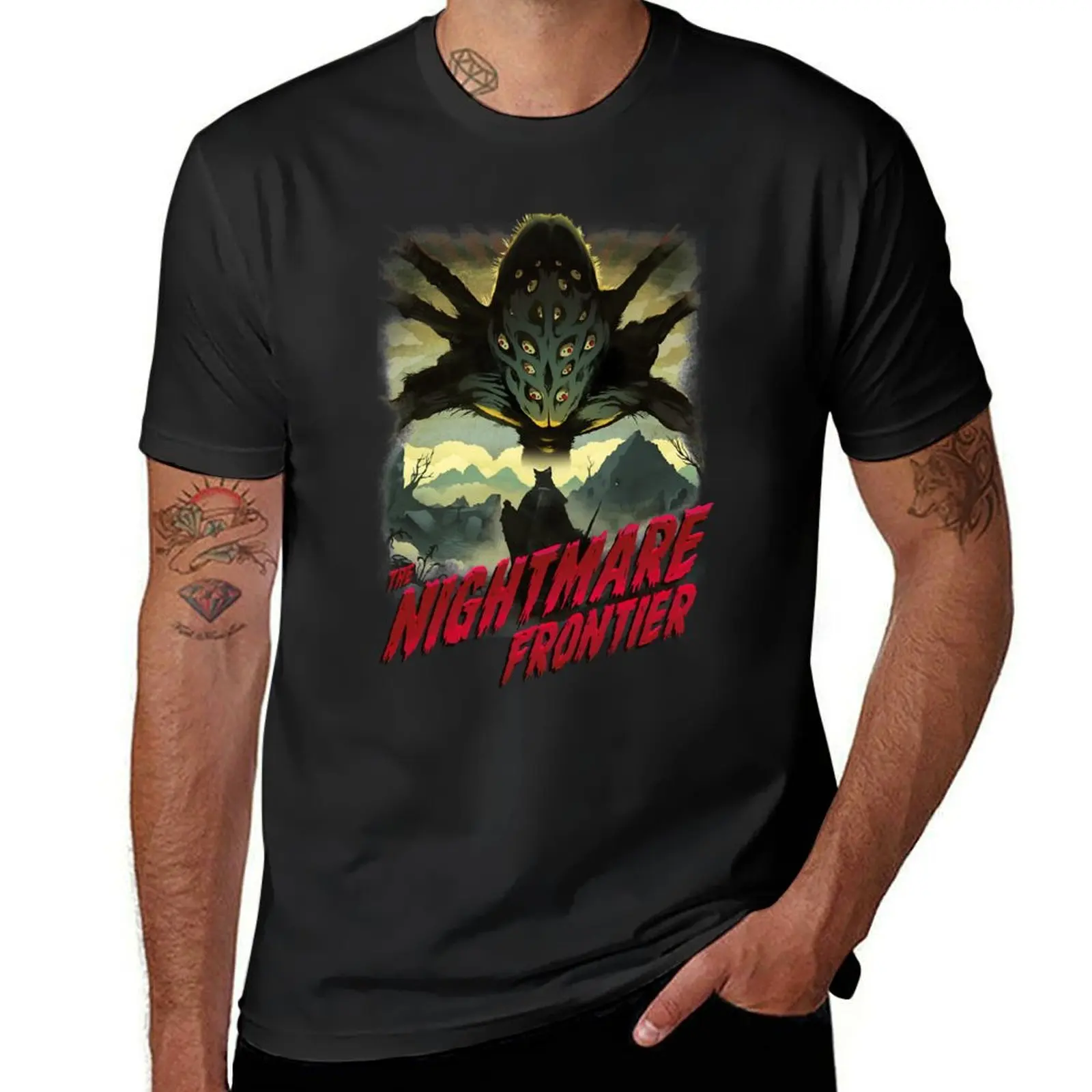 THE NIGHTMARE FRONTIER T-Shirt vintage clothes Short sleeve tee sublime Men's clothing