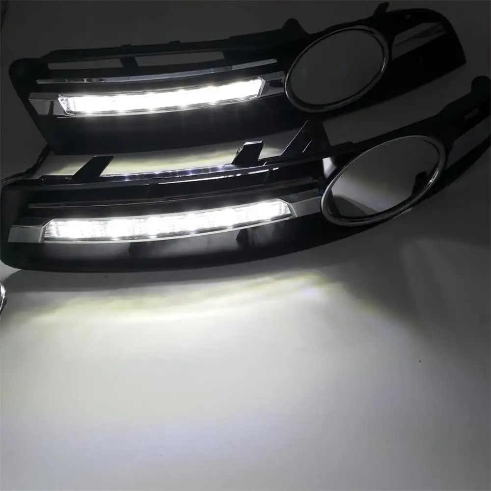 1Pair LED DRL For VW Passat B6 2006 2007 2008 2009 2010 2011 Car-styling LED DRL Daytime Running Light Waterproof  With Harness