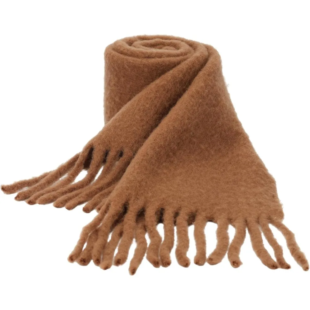 وشاح شتوي دافئ كبير 93x12 - صندوق هدايا ملفوف على شكل وشاح من الصوف للنساء والرجال - فكرة هدية مثالية