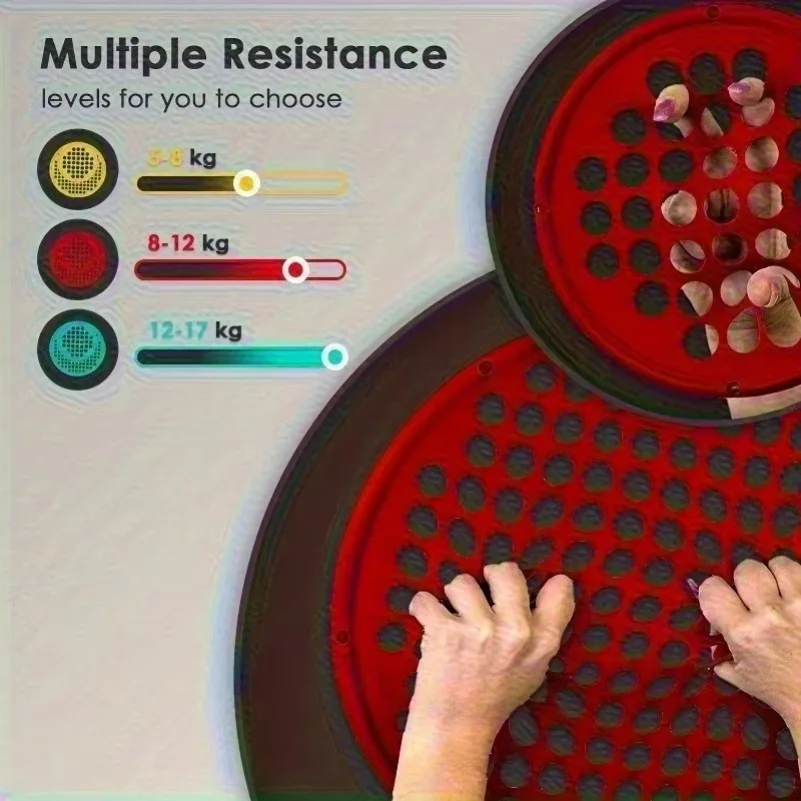 Portable Hand Exerciser Silicone Elastic Resistance Net 35.5cm Three Colors Available - Home Training Equipmen, Without Battery