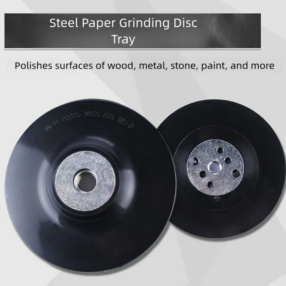 4 Angle Grinder Backing Pad with For Flexible Rubber for Sanding Discs Max RPM 15300 for Smooth Material Removal