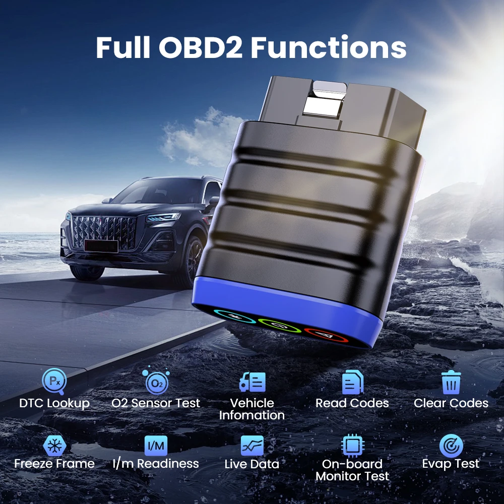 MUCAR BT200 LITE OBD2 Car Diagnostic scanner tools full system ABS SRS ECM TCM BCM Oil reset code reader lifetime free update