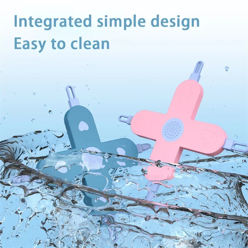 جديد 4 في 1 أداة العناية بالطفل الطفل الأنف قطف ملعقة الأذن قطف ملعقة أدوات تنظيف الأظافر تنظيف الأنف عبر شكل لوازم الرعاية #6