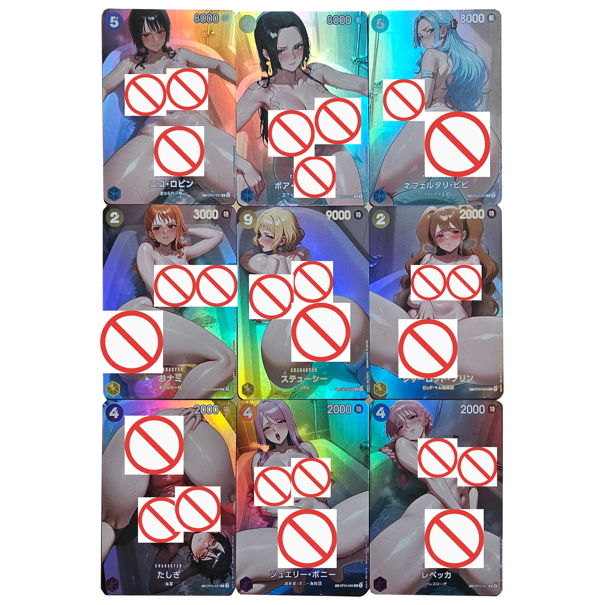 Diy Self Made Goddess Story Opcg Nami Vivi Bonney Collection Card Refraction Color Flash Android 18 Anime Cards Gift Toys