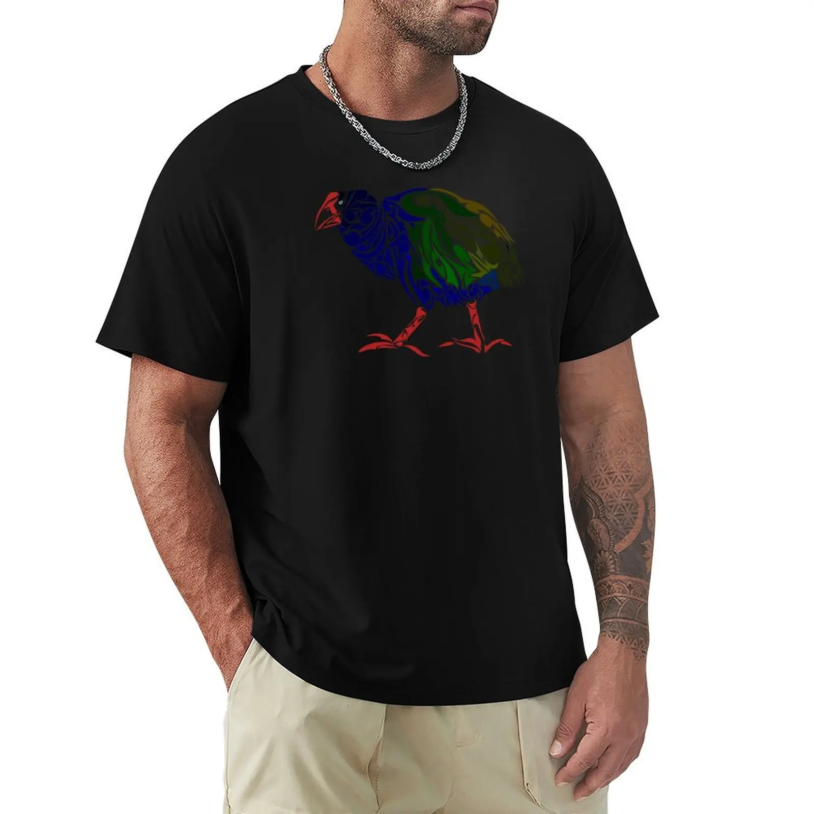 Koru Takahe Bird - Native to New Zealand T-Shirt Holiday Simple Tee Shirt