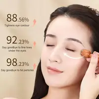 Masseur facial, beauté de pépins de Lotus, perle en laiton et palissandre, outil Gua Sha pour le visage, relaxation des yeux, méridiens, point d'acupuncture 6