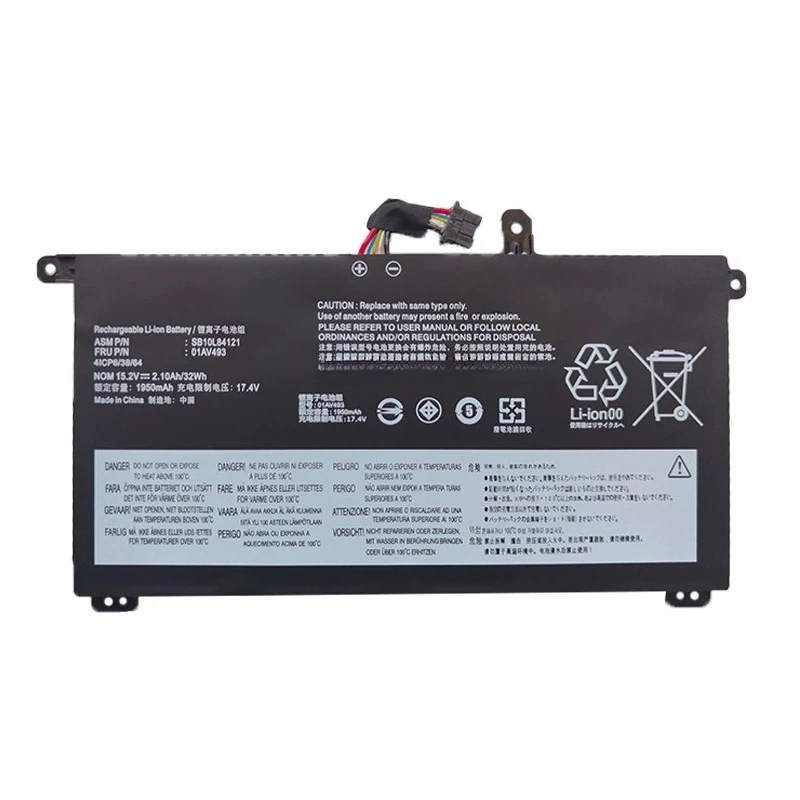 High Quality New 01AV493 Laptop Battery 15.2V 1950mAh For Lenovo Thinkpad T570 T580 P51S P52S Replacement Battery