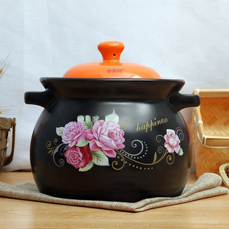 Sg Casserole Stew Pot - Household Gas Ceramic Natural Gas Stove Compatible, High-temperature Resistant, Crack-proof Soup Pot