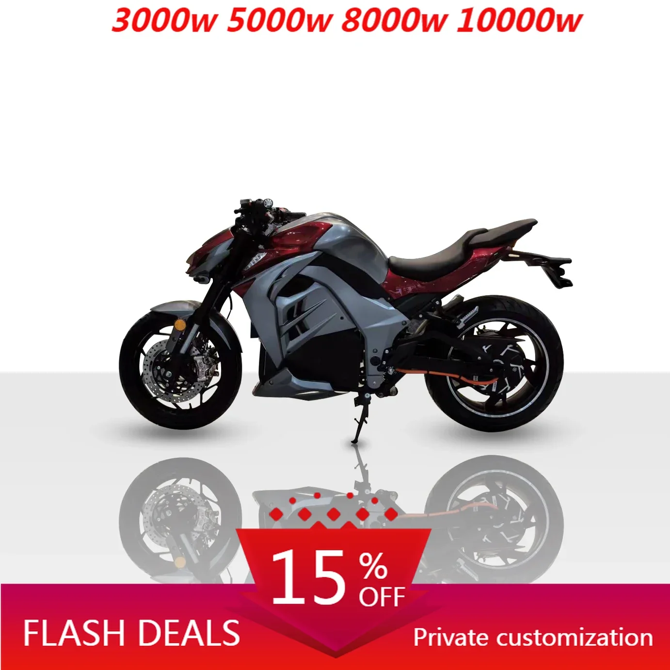 

JUFENG Hot Selling Z1000 2 Wheel 5000W Hub Motor 72V Lithium Off-road Electric Motorcycle For Adults