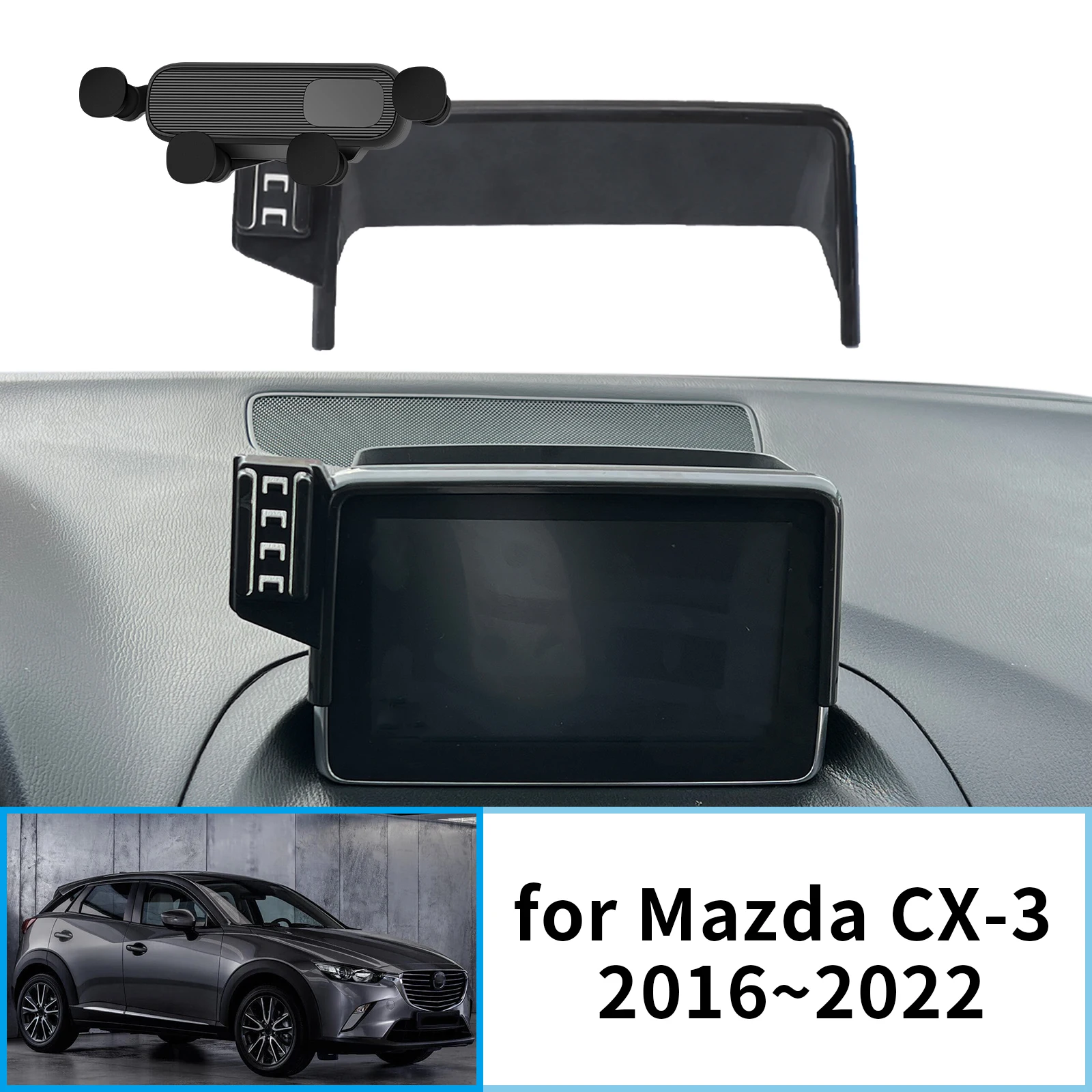 Car Mobile Phone Holder for Mazda CX-3 CX3 Sport DK 2016~2022 GPS Bracket Navigation Stand Auto Accessories