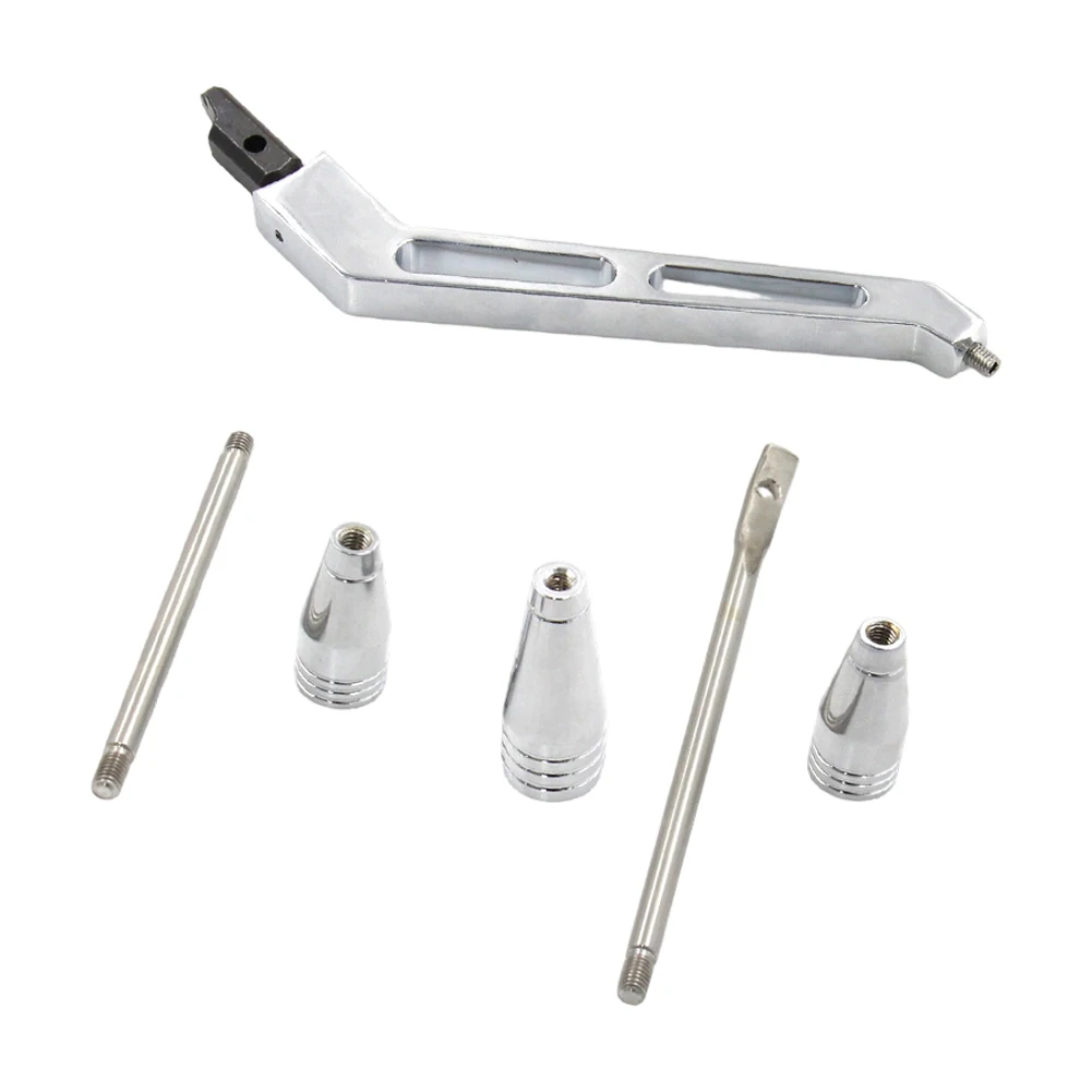 Car Billet Aluminum Column Shifter Turn Signal Lever Hazard Tilt KIT Polished Car Accessories