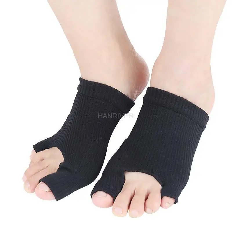 2 pairs Men's and women's forefoot invisible compression exercise Functional compression socks Basketball set Two-toed split-toe