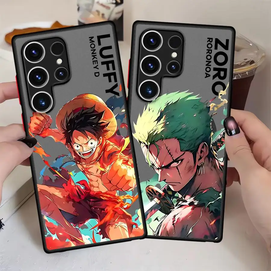 Anime Luffy One Piece Case for Samsung Galaxy S23 FE S22 S24 Plus S20 FE S25 Ultra Note 20 Ultra 10+ S21 S26 Funda Back Phone