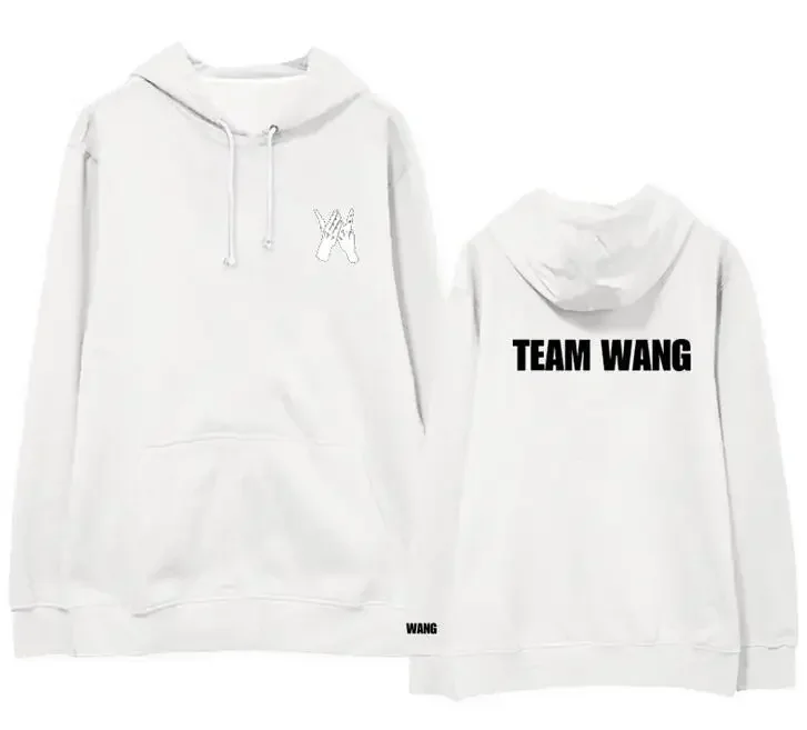 New K Pop Kpop Got7 Jackson Team Wang Same Printing Fleece/thin Pullover Hoodies for I Got7 Autumn Winter Unisex Sweatshirt