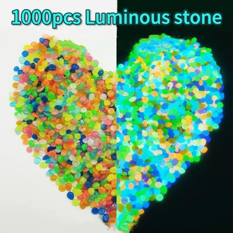 Glow-in-the-Dark Pebbles Create A Magical Garden Aquarium Decoration Landscaping or Wedding Decoration for Christmas Birthday