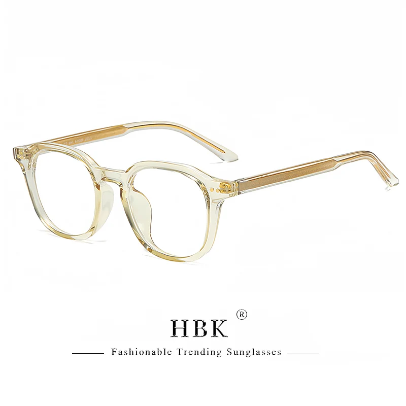HBK Retro-Quadrat-Brille aus schlichtem Glas für Herren und Damen, Tr-Rahmen-Brille, hochwertige Komfortbrille, minimalistisch passend – Detail 9