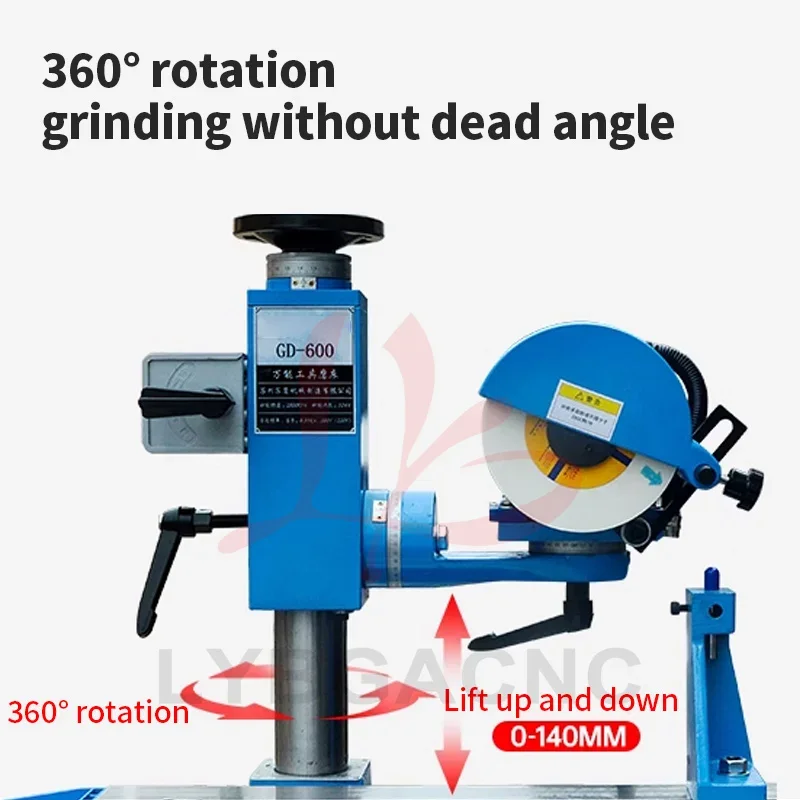 Universal GD-600 550W Powerful Motor 360-degree Rotation Horizontal Vertical Lift 550W Machine Tool Equipment Grinding Machine