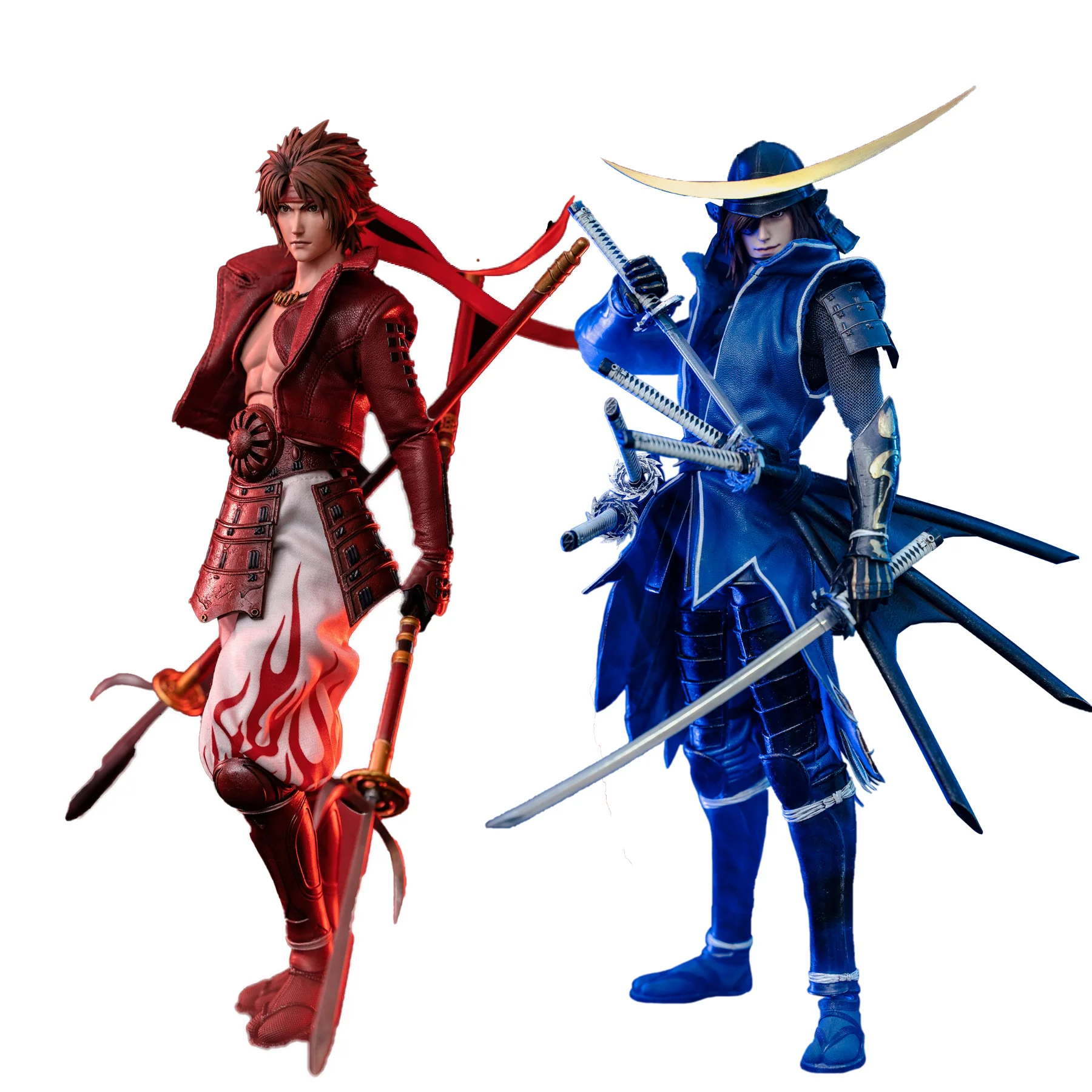 

In Stock 100% Original RocketToys Sanada Yukimura Date Masamune Basara Animation Character Model Action Toys Gifts 1/6