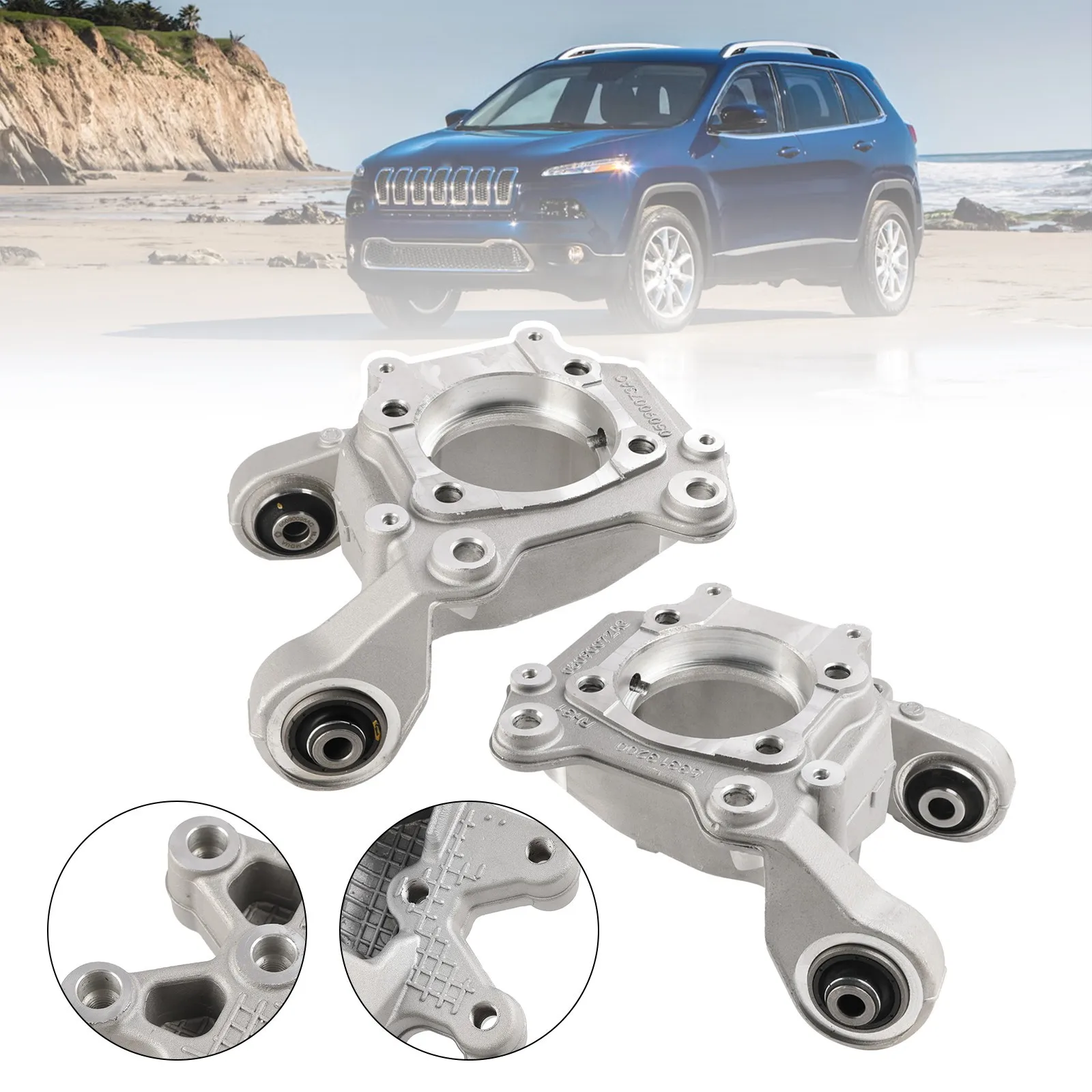 2PCS Rear Left+Right Suspension Knuckle 5090073AE For Jeep Cherokee 2014-2018 5090073AE 5090072AE