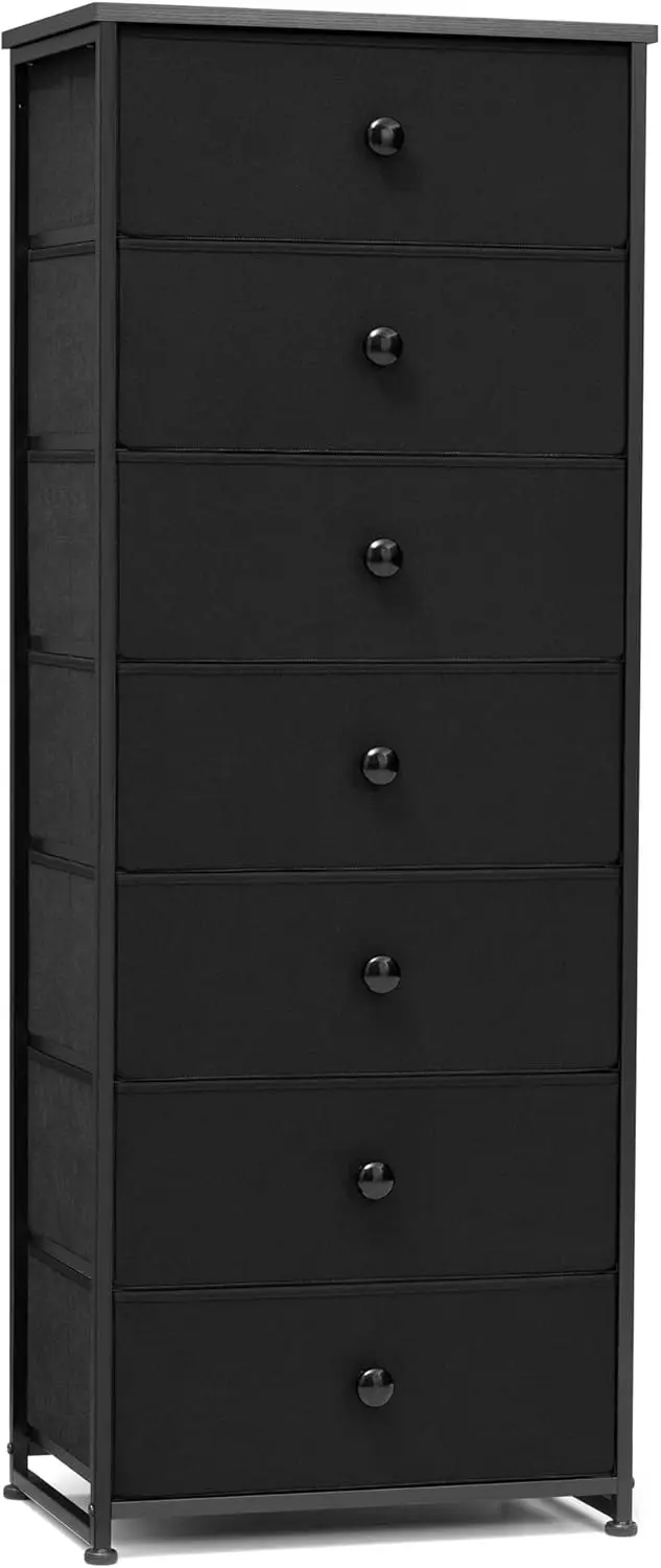 

Crestlive Products Tall Dresser, 7-Drawer Fabirc Storage Tower, Chests of Drawers - Vertical Organizer Unit for Bedroom, Hallway