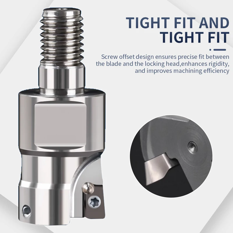 R390 Locking Milling Cutter Head R39011T308 Vibration Proof Locking Inserts Threaded Connection Split Type CNC Lathe Tools