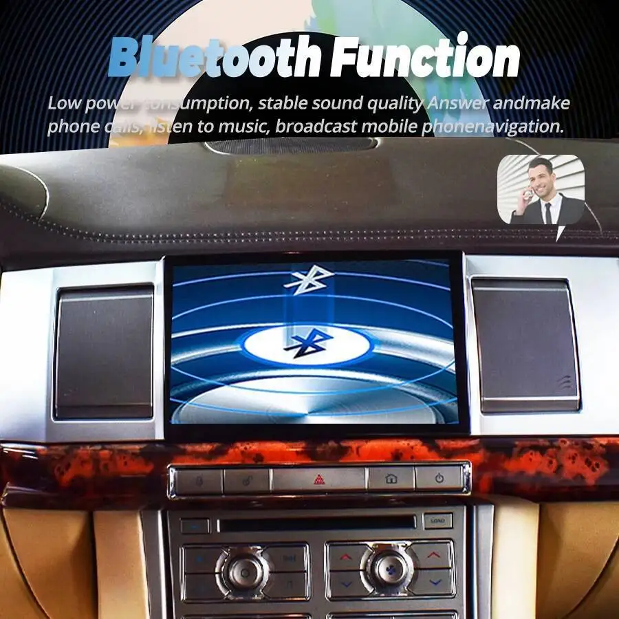 DSP Carplay Car Multimedia Video Palyer For Jaguar XF 2009-2015 GPS Car Radio HU Android 15 256GBNavigation BT 8''  QLED Screen